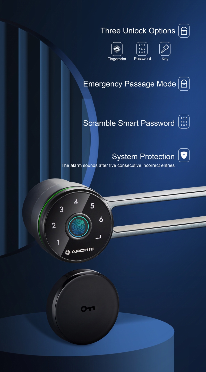 Modern fingerprint lock