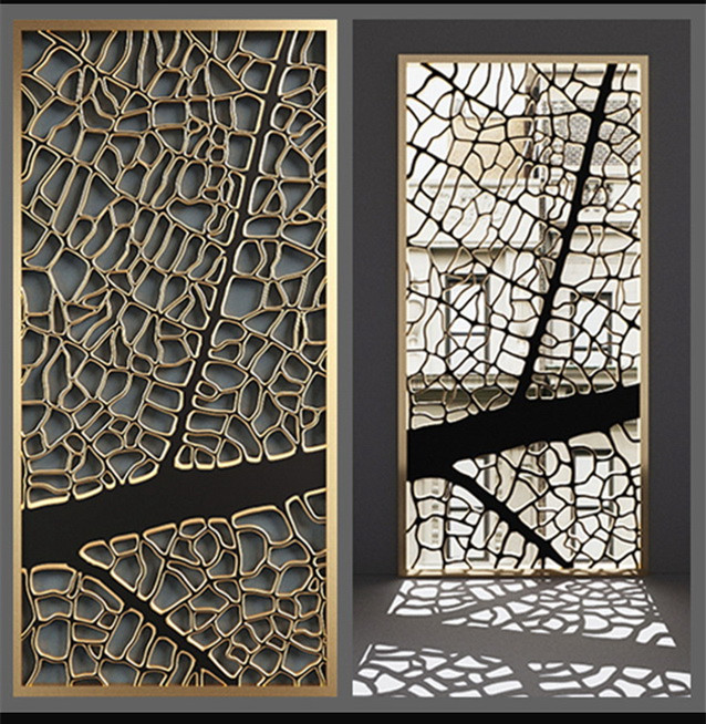 China custommade Stainless steel laser cut wall panel