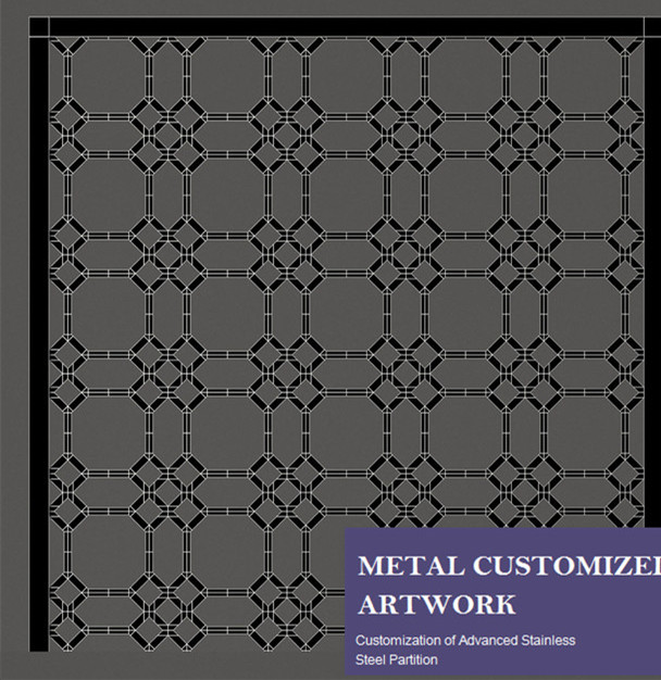 Stainless Steel Laser Cut Wall Partition