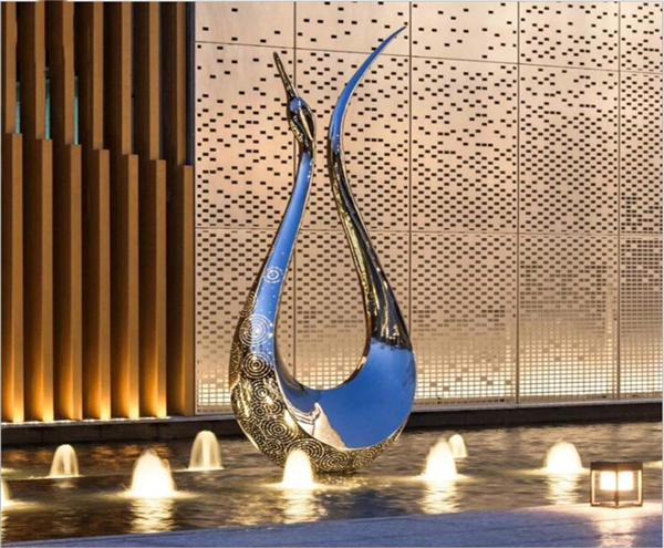 Stainless Steel Sculpture For Hotel