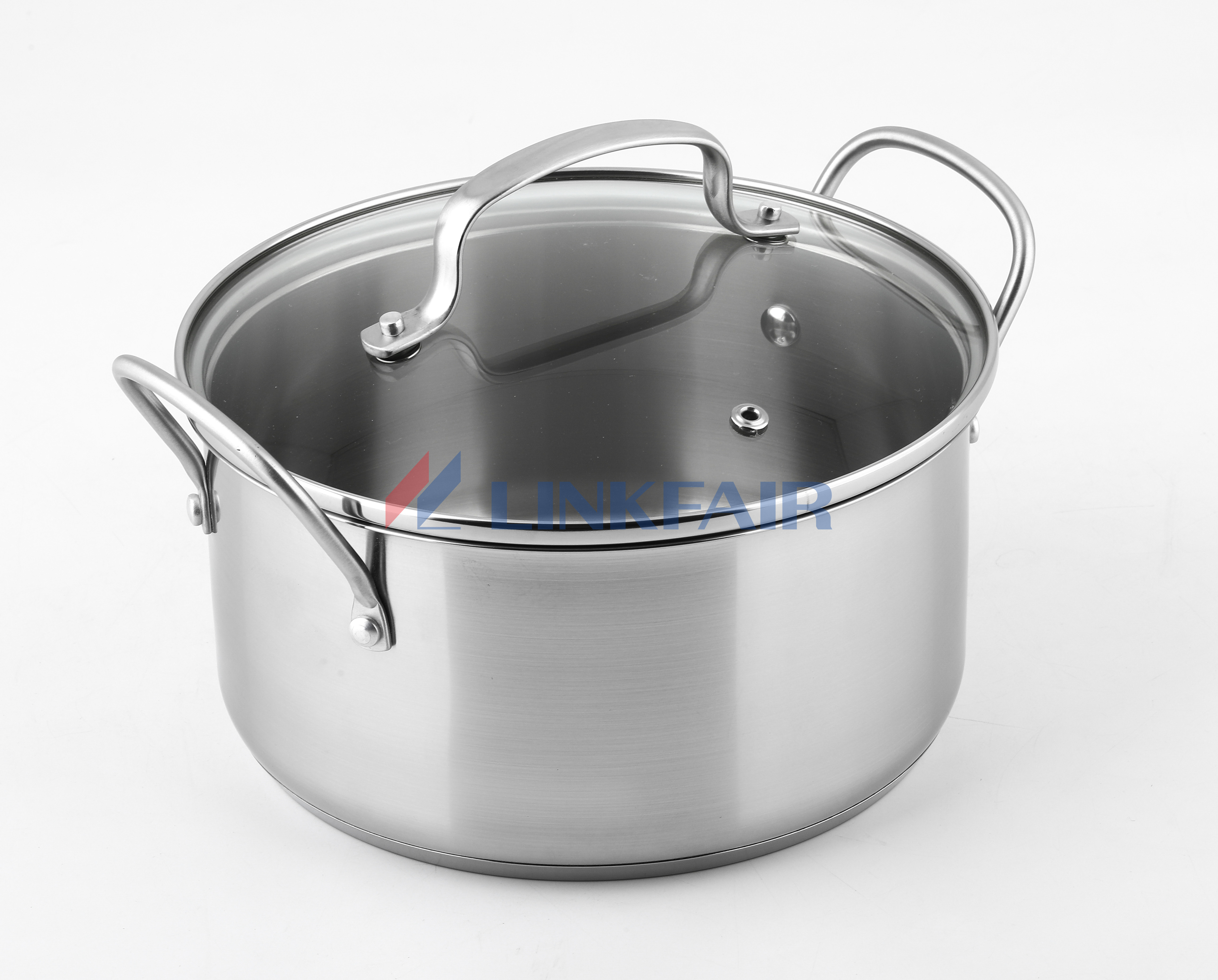 6-Piece Stainless Steel Cookware Set with Wire Handle