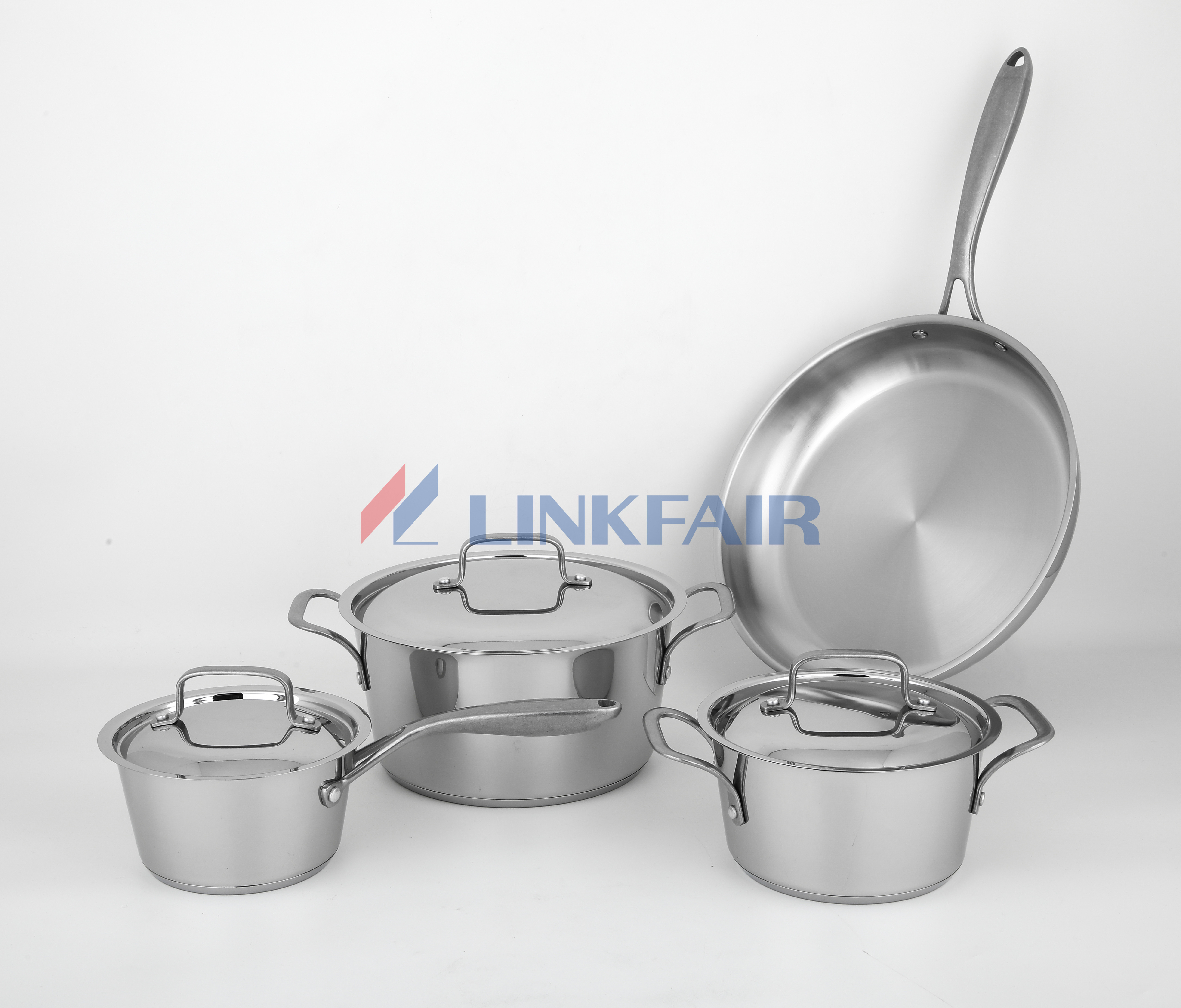 7-Piece Stainless Steel Cookware Set of Conical Shape