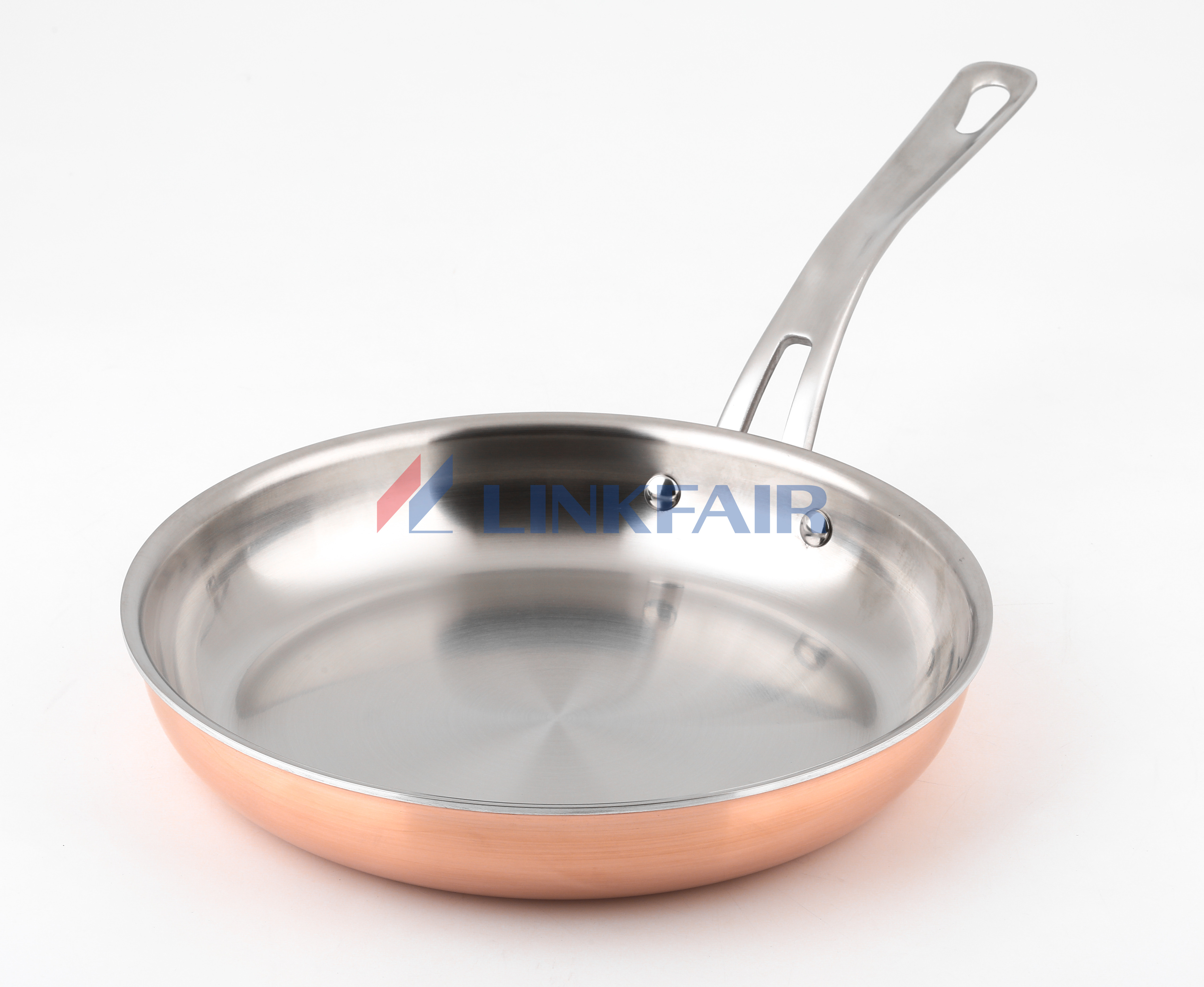 Tri-ply Copper Frying pan, Induction Ready
