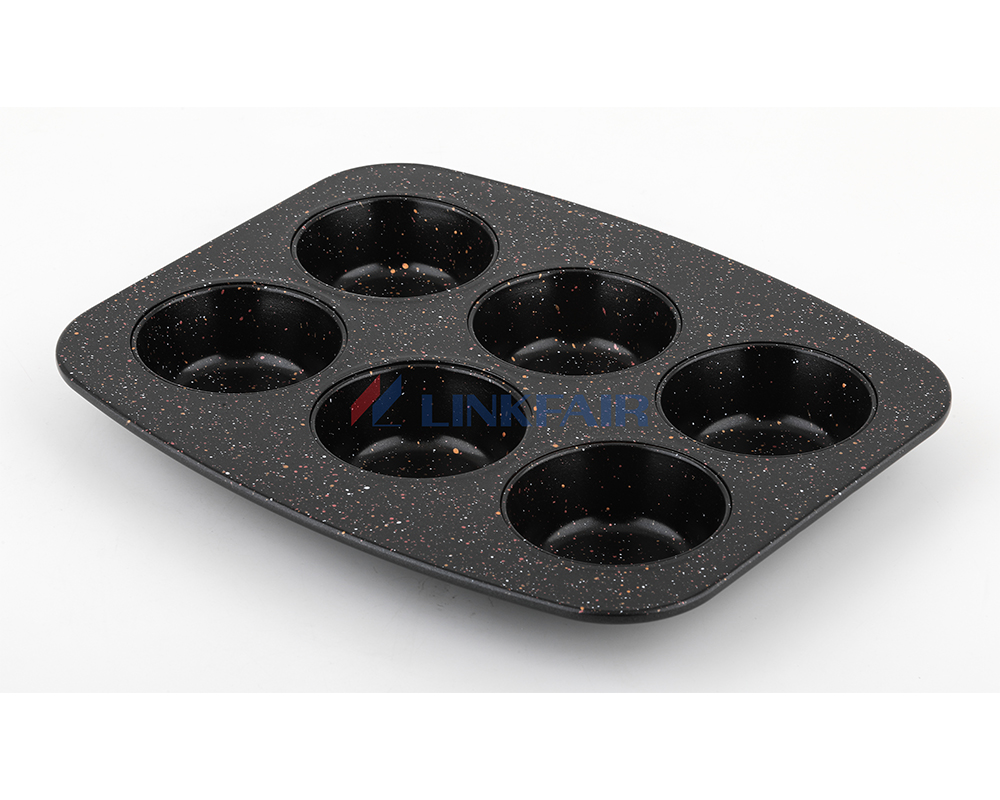 6-cup Non-stick Carbon Steel Muffin Pan