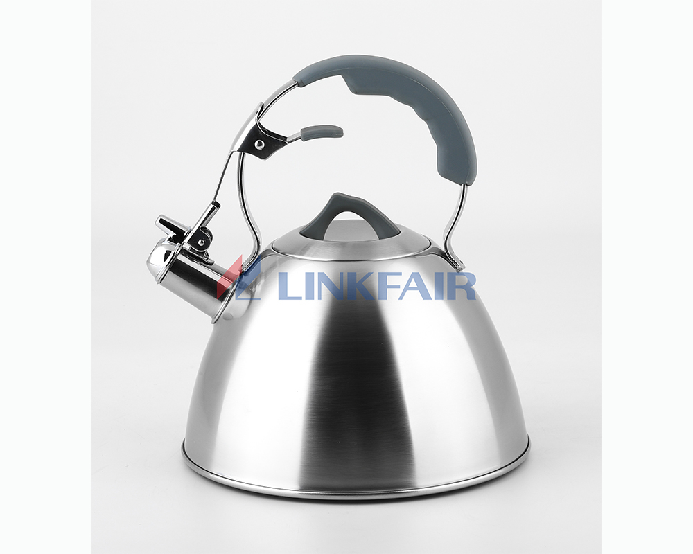 3.0L Classic Stainless Steel Kettle with Gray Handle