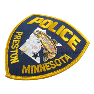 custom police embroidered patches