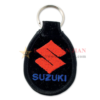 suzuki embroidered keychain