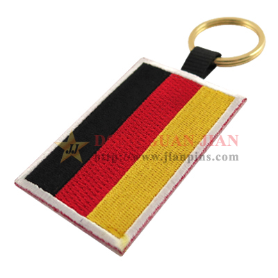 top selling embroidered keychain