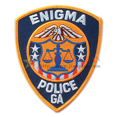 Полицейска емблема на едро