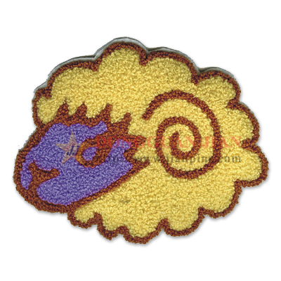 goats chenille patches