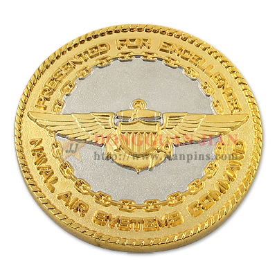 2-Tone Plated Badge 