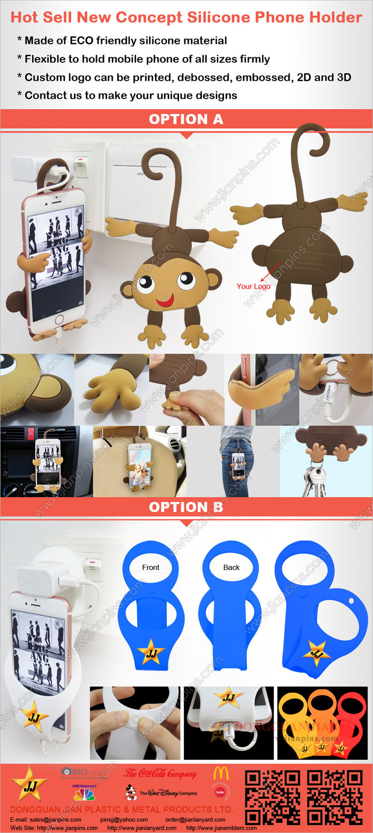 Hot Selling New Concept Silicone Phone Holder