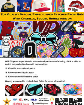 Specielle broderede patches