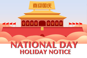National Day Holiday Notice 2019