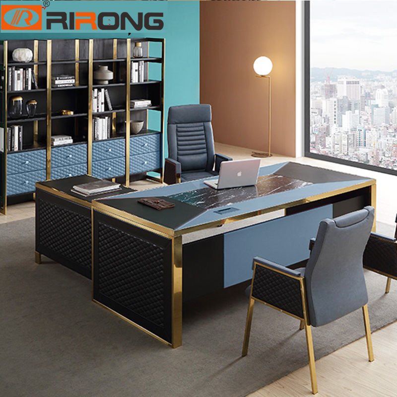 DK-Blue-luxury executive office desk