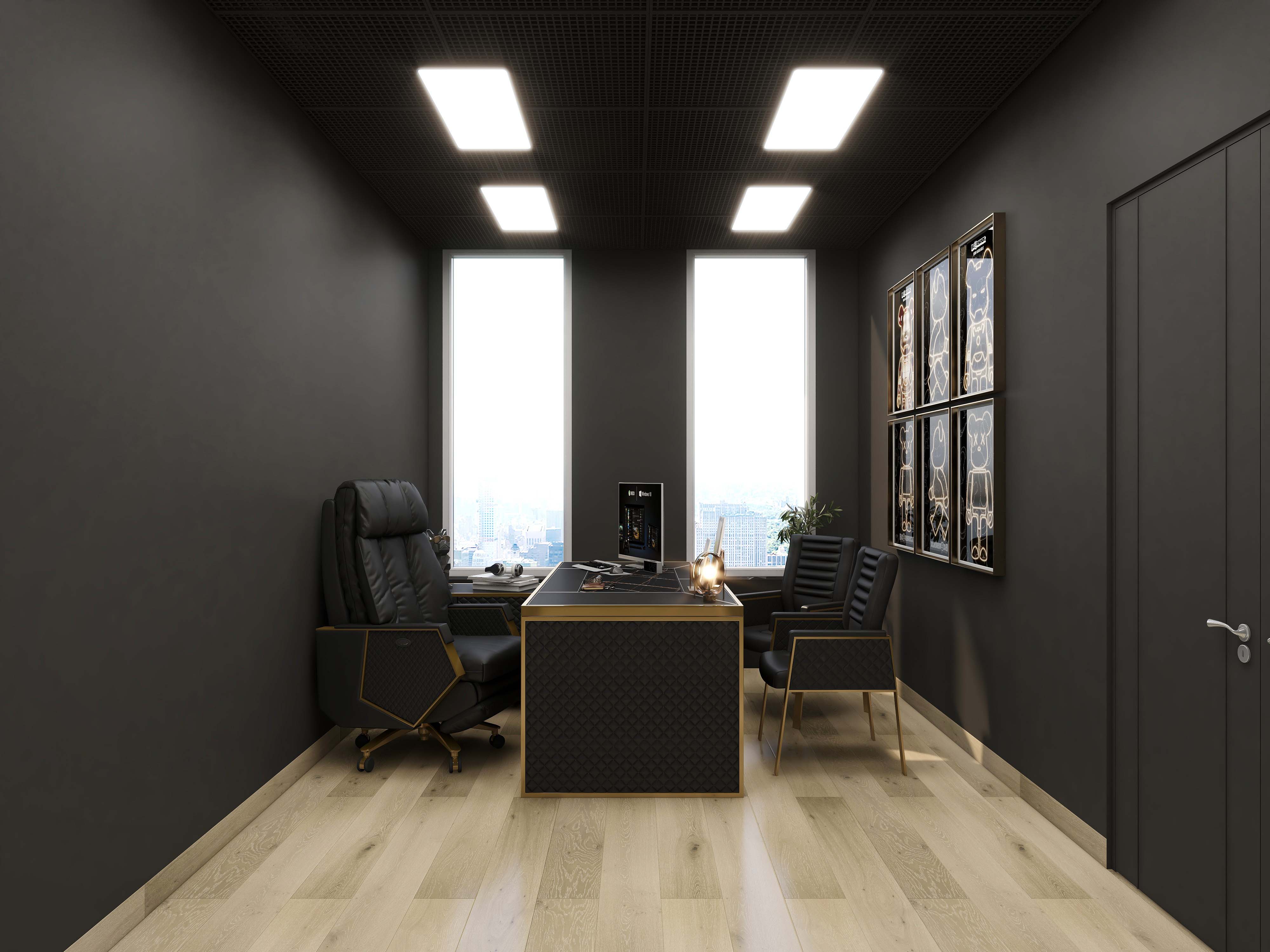 Office series | High-end modern office space for the president-the boss desk