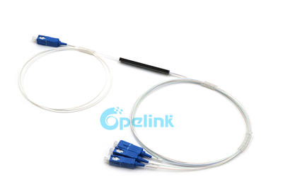 Mini Blockless PLC Splitter: 1x3 0.9mm SC/UPC Mini Module Fiber Optic PLC Splitter