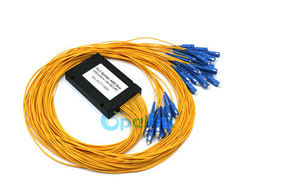 1x32 PLC Fiber Splitter,  2.0mm SC/PC ABS BOX Fiber Optic PLC Splitter For FTTH