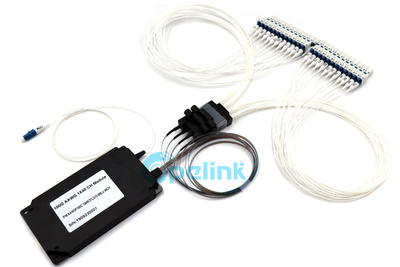 AAWG Module: 48CH Optical DWDM AAWG, LC/PC connector Metal BOX packaging