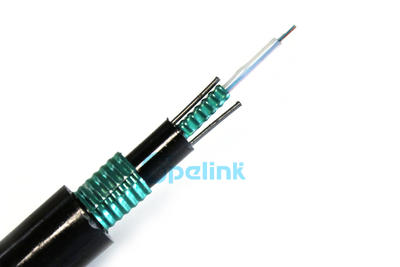 Armored Optical Cable: 2-24cores GYXTW53 Fiber Optic Cable, Duct /Aerial/Direct Burial Outdoor Fiber cable