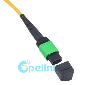 MPO Breakout Cable: 12 Fibers MPO Female to 12 LC/UPC Fiber Optic Patch cables, OS2 Singlemode, LSZH Yellow