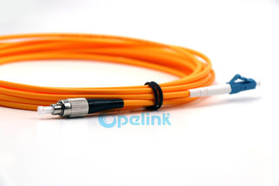 Fiber Optic Patchcord, FC-LC Fiber Patch cord, 9/125um Singlemode, Simplex, 3mm Cable, LSZH/PVC Yellow