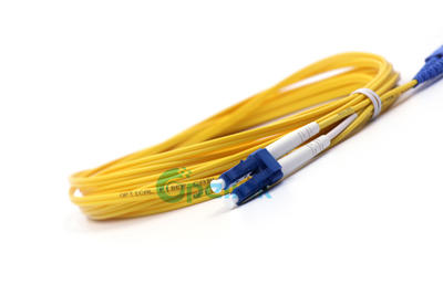 Fiber Jumper Cables: LC-SC Fiber Optic Patchcord, 9/125um Singlemode, Duplex, 2mm Cable, LSZH/PVC Yellow