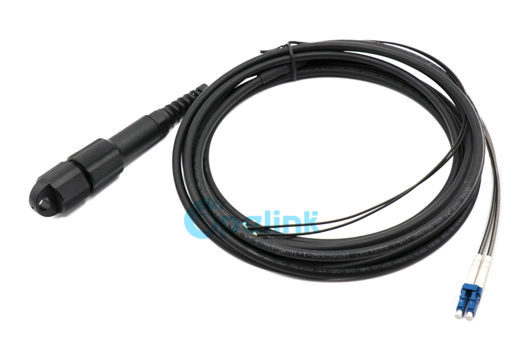 ODVA Patch Cord: Outdoor FTTA waterproof PDLC-LC PatchCord, 9/125um Singlemode, 7mm Cable, LSZH/TPU Black 