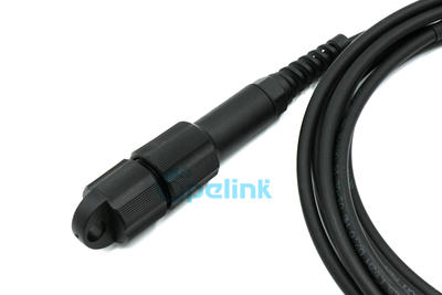 ODVA Patch Cord: Outdoor FTTA waterproof PDLC-LC PatchCord, 9/125um Singlemode, 7mm Cable, LSZH/TPU Black 