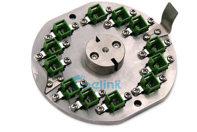 SC / APC Fiber Optic jig, Customized Fiber optic connector Polishing Fixture used in central polishing machine