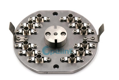 ST / APC Fiber Optic Polishing Fixture, Customized Fiber optic connector Polishing jig used in central polishing machine