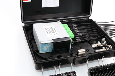Fiber splitter distribution box: Outdoor Waterproof FTTH Fiber Optic Lgx Splitter Distribution Box, Outdoor Fiber Splitter Box