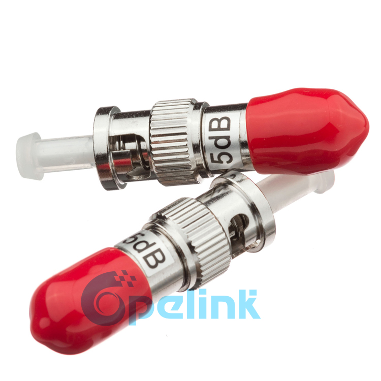 Customized Fixed Fiber Optic Attenuator: ST/UPC Optical Plug-type Attenuator, Male-Female, Singlemode