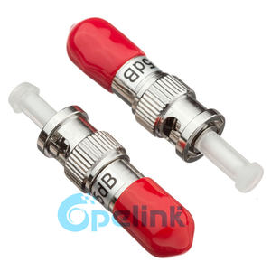 Customized Fixed Fiber Optic Attenuator: ST/UPC Optical Plug-type Attenuator, Male-Female, Singlemode