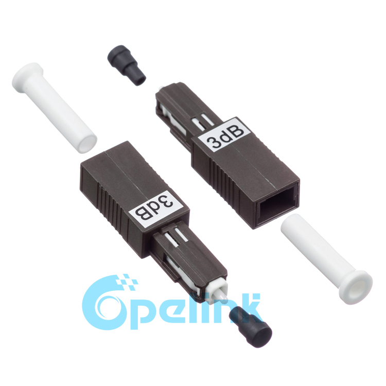 MU/UPC Fiber Optic Attenuator, Optical Plug-type Attenuator, Male-Female, Singlemode