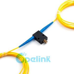 Adjustable optical attenuator: LC/UPC-LC/UPC In-Line VOA, Variable Fiber Optic Attenuator, Singlemode 3mm Fiber cable, attenuation range up to 55dB