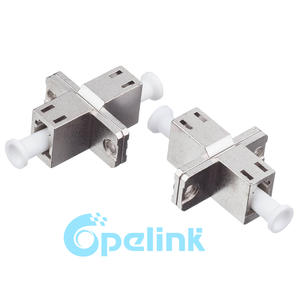 LC/UPC to LC/UPC Fiber Adapter, metal housing, singlemode Duplex Fiber optic Adapter, flanged type