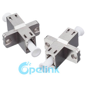 LC/UPC to LC/UPC Fiber Adapter, metal housing, singlemode Duplex Fiber optic Adapter, flanged type