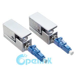 LC Bare Fiber Adapter, Square Type Metal housing, Singlemode Fiber Optic Temporary Connector use for Fiber optic testing