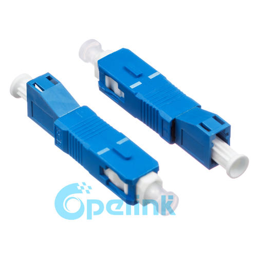 LC to SC Hybrid Adapter, Singlemode Simplex LC Female to SC Male Plug-in mating Fiber Optic Adapter