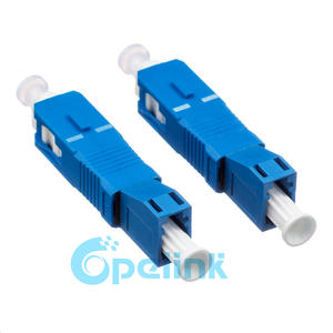 LC to SC Hybrid Adapter, Singlemode Simplex LC Female to SC Male Plug-in mating Fiber Optic Adapter
