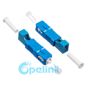 SC Male to LC Female Hybrid Adaptor, Singlemode Simplex SC-LC Plug-in Fiber Optic Adapter