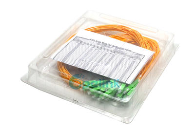 2x24 Fiber Splitter, 2.0mm SC/APC PLC Splitter, ABS BOX Package