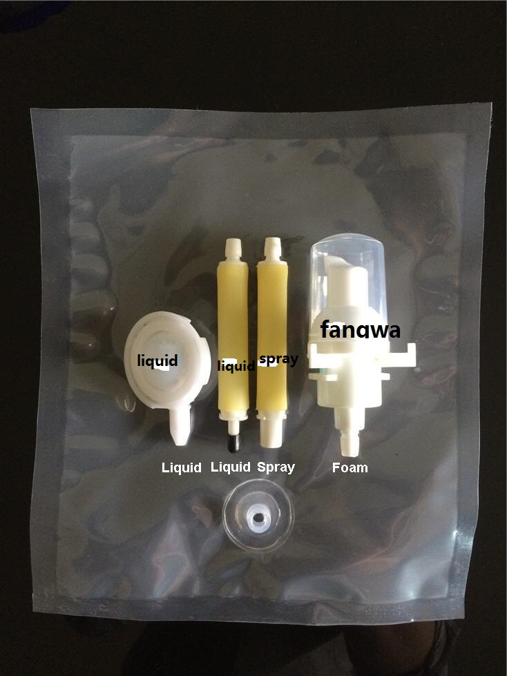 liquid pouch soap bag valve pump nozzle nipples