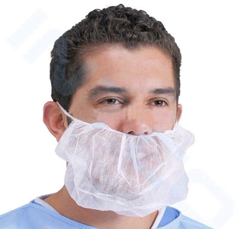 Disposable Non-woven Beard Covers For Men Beard Hair Net 