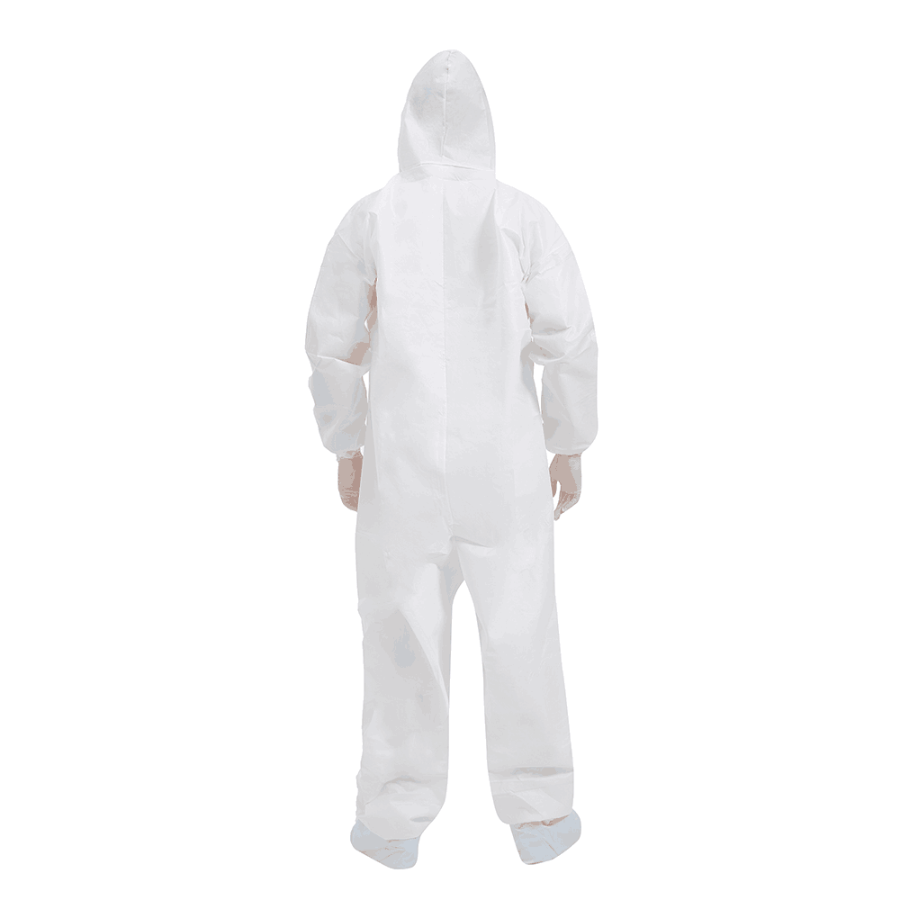 Type 5 Type 6 white Disposable Hooded Microporous Coveralls wholesale 