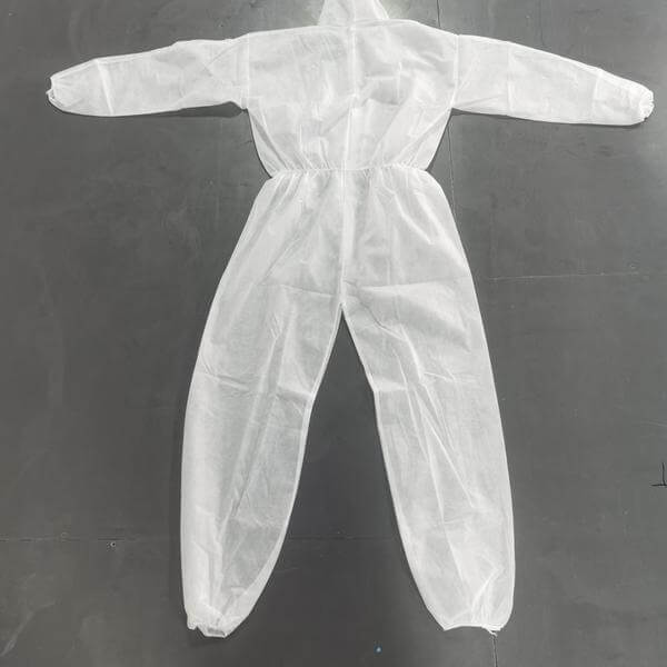 cheap stock PPE coverall disposable protection suits 