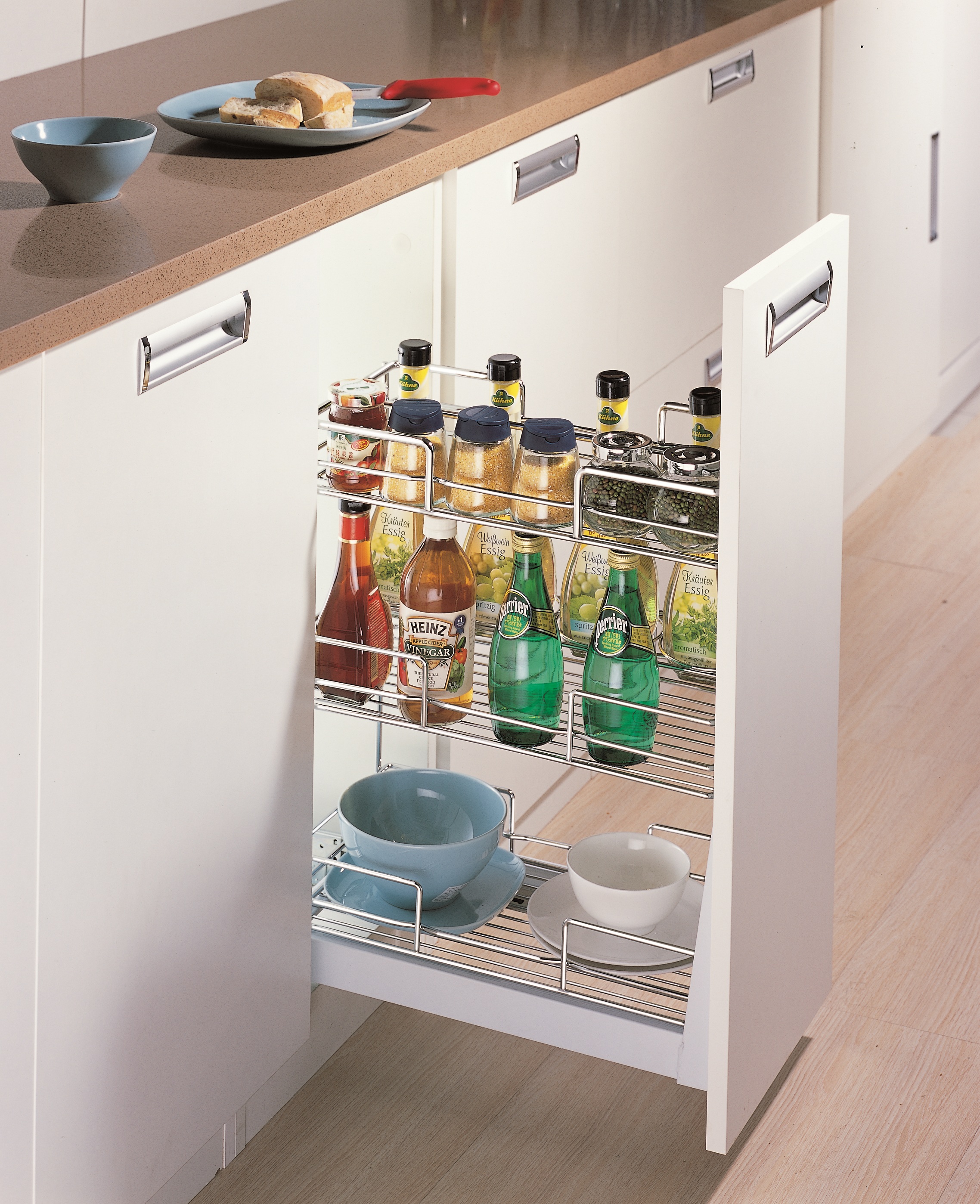 Spice rack drawer baskets for kitchen cabinet PTJ023D