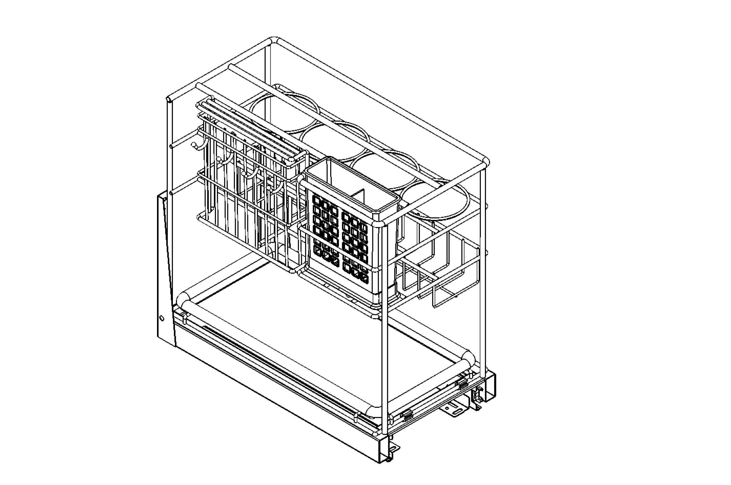 Multifunctional kitchen drawer baskets PTJ025P-2