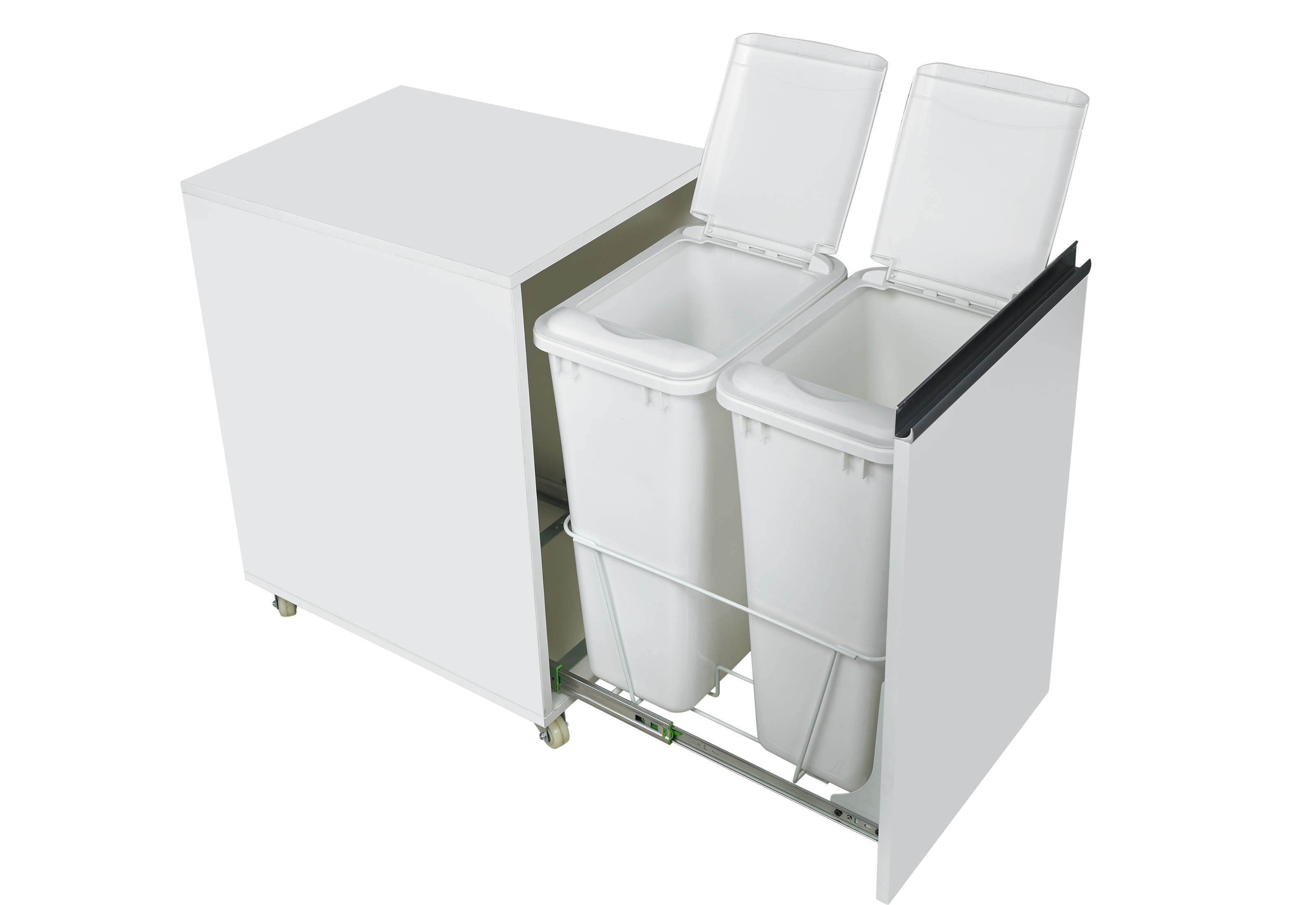 Double (2x50L) sliding waste bin CLG012A/B